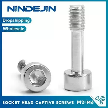 NINDEJIN Нержавеющие винты с шестигранной головкой 5-20 шт. M2 M2.5 M3 M4 M5 M6