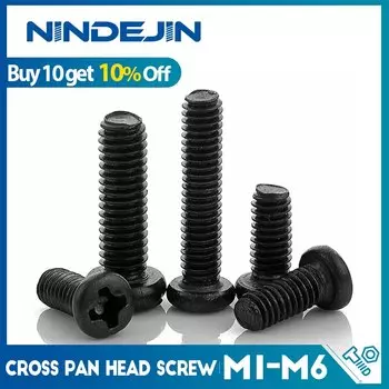 NINDEJIN Винты для ноутбука черные M1-M6