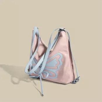 Нишевая Новинка 2024 женская сумка с рисунком бабочки Ретро брендовая вместительная Универсальная женская сумка с высокой текстурой