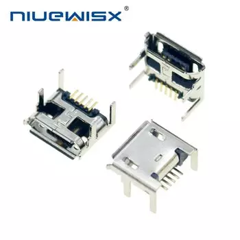 NIUEWISX Micro USB Female Socket 5pin 10шт