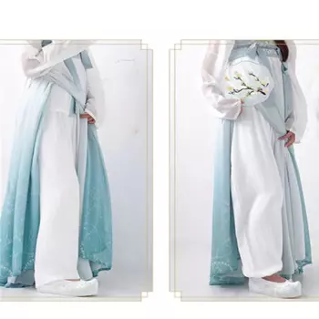 Нижнее белье, штаны, нижнее белье, традиционная китайская подкладка ханьфу, древние костюмы для косплея, белые брюки, шифоновое нижнее белье, костюм аниме