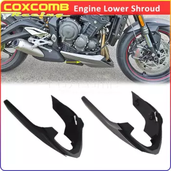 Нижний спойлер двигателя мотоцикла для Street Triple 765RS, защита поддона, пластиковая крышка корпуса, защита обтекателя 2017-2022