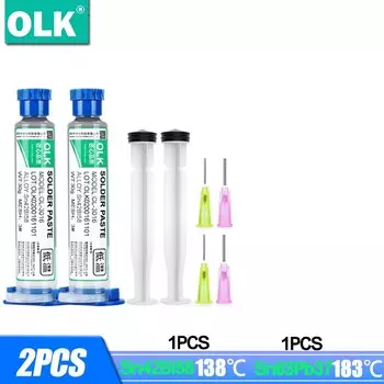 Низкотемпературный бессвинцовый шприц для пайки светодиодов Sn42Bi58 Sn63Pb37