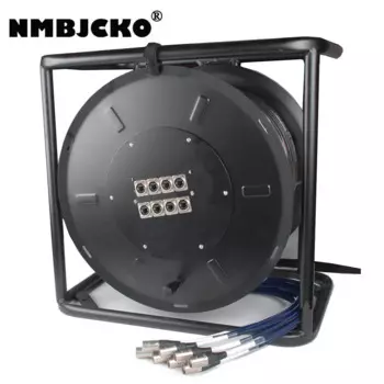 NMBJCKO CAT6 8 пар stp сетевой мультикабель экранированный Ethernet RJ45 цифровой аудио кабель 80 м Катушка змея