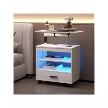 Ночная подставка для спальни, мебель для хранения, гостиная, поднос для ноутбука, рабочая станция, современный прикроватный столик