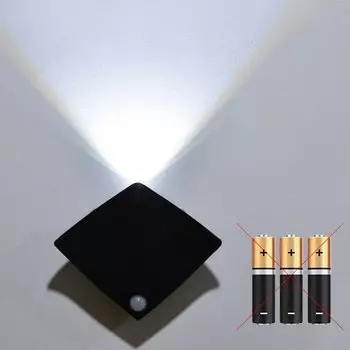 Ночник HPH "Дьявольская рыба", черный, теплый/белый свет