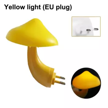 Ночник LISM Гриб ABS Белый/Желтый