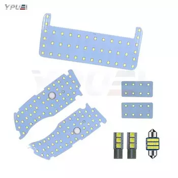 Ночные внутренние лампы для Toyota Prius 30 XW30 ZVW30 V 2010 ~ 2015, Купольные светильники на крышу, лампа для чтения в багажнике 4x4, белые лампы Canbus