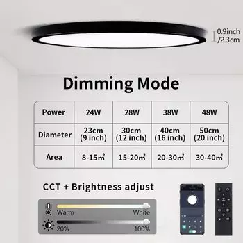 NoEnName_Null 20-дюймовый светодиодный потолочный светильник