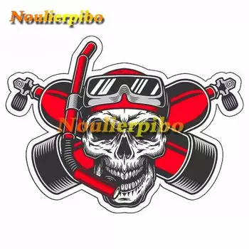 Noilierpibo наклейки для автомобиля из ПВХ, ласты для дайвинга, маски для дайвинга, подводное плавание, искусство, рисунки, кузов Машины окно, водонепроницаемые виниловые наклейки