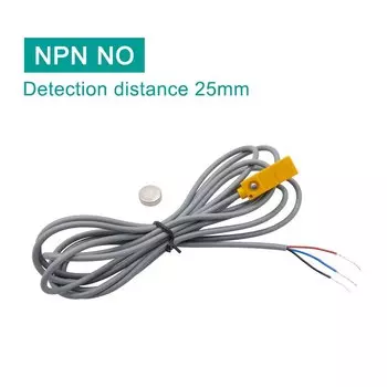 Nonpolar Micro Sensor Normally Open Hall Sensor NPN PNP Remote Square Magnetic Proximity Switch Induction Magnet