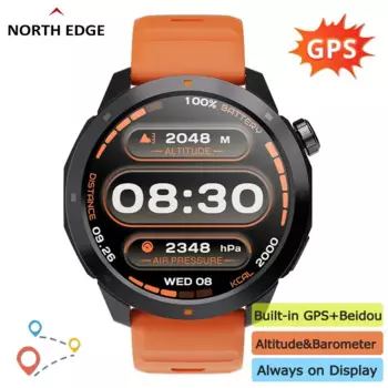 NORTH EDGE X-TREK 2 GPS трековые романы Спортивные умные часы 1,43 Amoled Экран 3 АТМ Водонепроницаемые часы Bluetooth Вызов Высота Компас