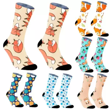 Носки для мужчин и женщин, оригинальные носки AB, цветные велосипедные носки, всесезонные носки унисекс, подарок на день рождения