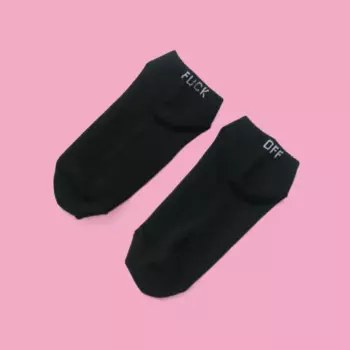 Носки мужские короткие с надписью, х/б, 5/10 пар