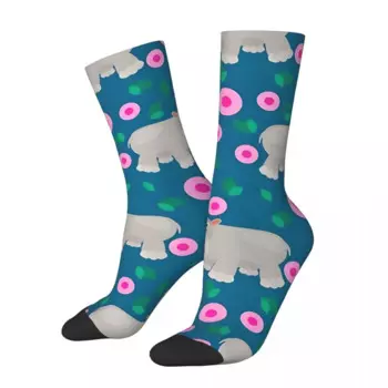 Носки мужские с розовыми цветами в стиле хиппо