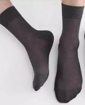 Носки мужские шелковые тонкие, 4 пары, 73%