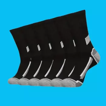 Носки мужские впитывающие до середины икры, 6 пар