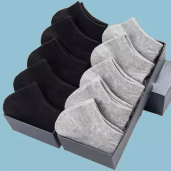 Носки-невидимки мужские хлопковые, 5/10/20 пар