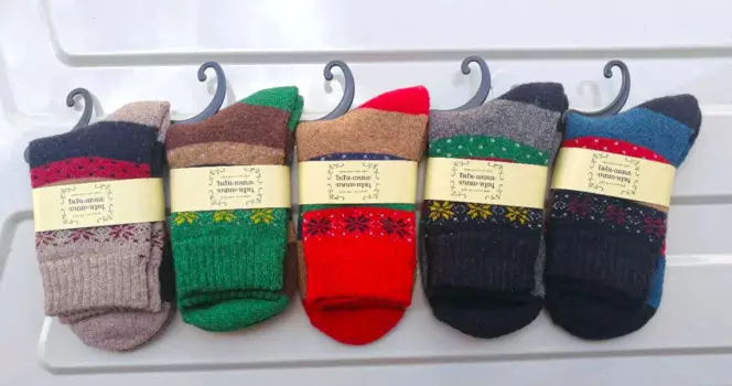 Носки зимние женские махровые теплые, 10 шт. = 5 пар