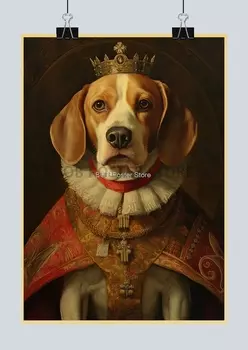 Ностальгическая картина с собакой lanxihaibao