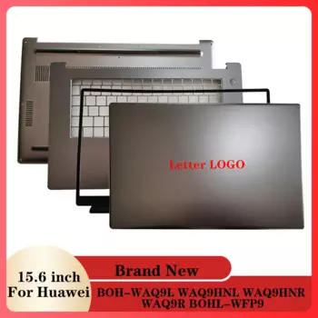 Ноутбук для Huawei Matebook D15 BOH-WAQ9L WAQ9HNL WAQ9HNR WAQ9R, задняя крышка с ЖК-дисплеем, передняя панель, Упор для рук, Нижняя крышка