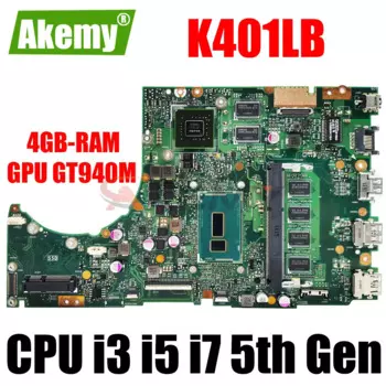Ноутбук K401LB, системная плата для ноутбука K401L K401LX A401L