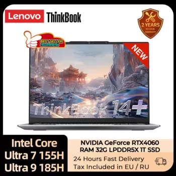 Ноутбук Lenovo ThinkBook 14 + AI Core Evo Ultra 9 Ultra 7 Intel Arc /RTX 4050 графика 32 Гб LPDDR5X 1T SSD 14,5 дюйма