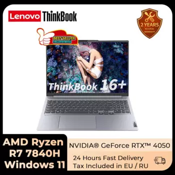 Ноутбук Lenovo ThinkBook 16+ 2023 AMD Ryzen7 7840H RTX4050, 16 ГБ/32 ГБ ОЗУ, 512 ГБ/1 ТБ/2 ТБ SSD, 16-дюймовый экран 2,5 К, 120 Гц, ноутбук