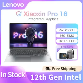 Ноутбук Lenovo Xiaoxin Pro16 2021, AMD Ryzen 7 5800H/R7-6800H/i5-12500H 16 дюймов 2,5 K 120 Гц 16 Гб ОЗУ 512 Гб SSD, ноутбук