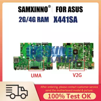 Ноутбук Материнская плата ASUS X441 X441SA X441S X441SC F441S A441S A441SC A441SA, материнская плата для ноутбука с N3060 N3710 RAM 2G 4G