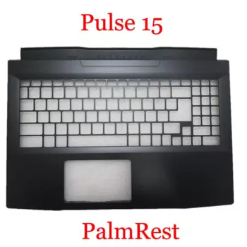 Ноутбук с черной подставкой, нижняя фотография для MSI Pulse 15 MS-1585 307585C211M77, фотография без сенсорной панели, новинка