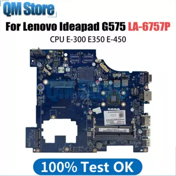 Ноутбук с EME450 E-300 cpu LA-6757P без HDMI DDR3 Материнская плата для Lenovo Ideapad G575 материнская плата