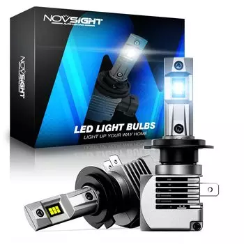 NOVSIGHT H7 светодиодный Canbus H4 H11 H8 H9 9005 HB3 9006 HB4 H1 H3 H13 9012 автомобильные лампы 90 Вт 20000LM 6500K мини-размер Автомобильные фары