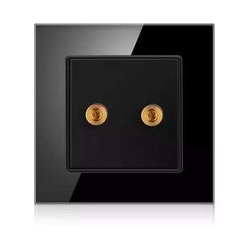 NOVSKI Настенная аудиорозетка из закаленного стекла