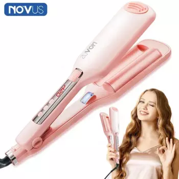 NOVUS 32 мм волнистые бигуди для волос French Egg Roll Head Waver Styler 6000 Вт с отрицательными ионами Быстрый нагрев 60 минут Автоматическое отключение щипцов для завивки волос