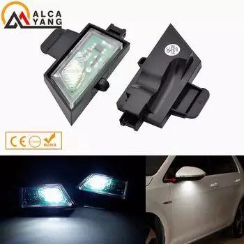 НОВЫЕ белые светодиодные фонари Canbus под боковым зеркалом для VW Golf 7 VII вариант Sportsvan Touran II Автомобильные боковые под зеркальные лампы