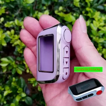 НОВЫЙ чехол для ключа A93 A63 из ТПУ для Starline A93, двухсторонний пульт дистанционного управления автомобильной сигнализации A63, аксессуары для ЖК-передатчика, брелок в виде ракушки