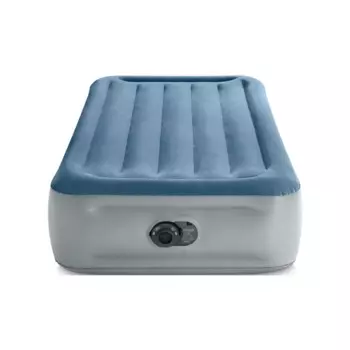 НОВЫЙ надувной матрас Intex 15 дюймов Essential Rest Dura-Beam с внутренним насосом в комплекте — TWIN