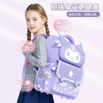 НОВЫЙ Sanrio Kawaii Hello Kitty школьный рюкзак для девочек начальной школы мультфильм аниме легкий защитный рюкзак на плечо детские подарки