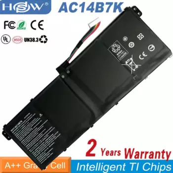 Новая аккумуляторная батарея для ноутбука AC14B7K для Acer Spin 5 SP515-51GN SF314-52 AN515-42 для Acer Nitro 5 15,28 V 3320mAh/50.7WH