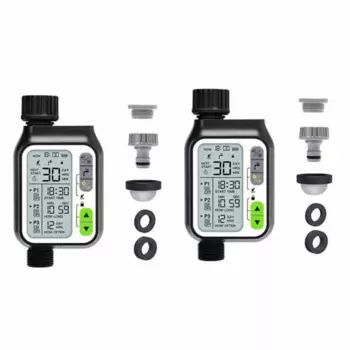 Новая автоматическая система ирригации, таймер садовой воды с датчиком дождя, 3 таймера, Водонепроницаемый Контроллер ирригации