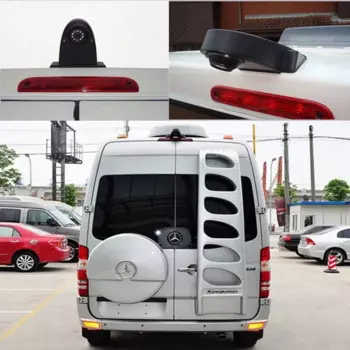 Новая Автомобильная камера заднего вида с креплением на крышу, фургон со светодиодным стоп-сигналом, камера заднего вида для Mercedes Benz Viano Sprinter Vito для VW для RV