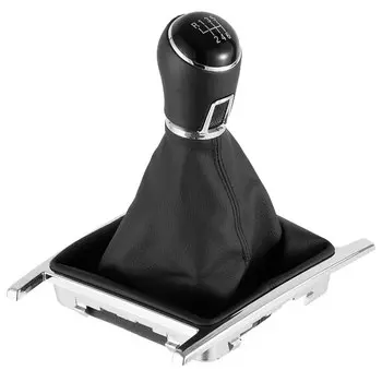 Новая автомобильная ручка переключения передач для Volkswagen VW Amarok 2010-2022, ручная 5/6-скоростная рычаг с кожаными деталями багажника, автоаксессуары