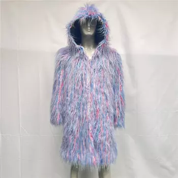 Новая длинная куртка из искусственного меха для мужчин