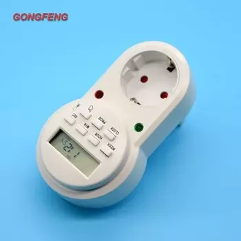 Новая европейская Калибровочная розетка, циклический таймерный выключатель, интеллектуальная розетка для Германии, Кореи