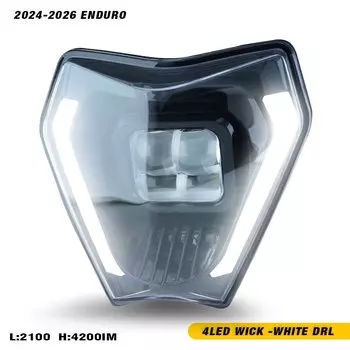 Новая фара для мотоцикла POWERZONE для KTM EXC SXF XCW MX 2024, фара для фар, супермото, велосипед для грязи, эндуро, мотокросс