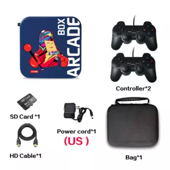 Новая игровая консоль аркадной коробки для PS1/DC/N64 256 ГБ, Классическая Ретро консоль 50000 + игр, дисплей 4K HD, монитор проектора по телевизору
