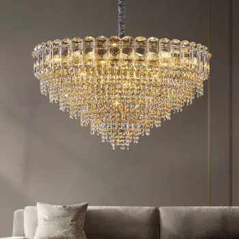 Новая итальянская Роскошная гостиная-современная и простая, а дизайнер-это высококачественная Хрустальная люстра