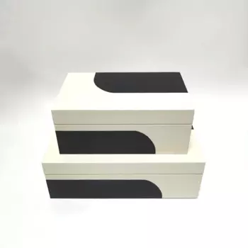 Новая китайская деревянная кожаная шкатулка для хранения ювелирных украшений