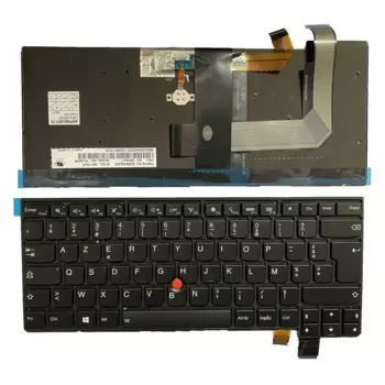 Новая клавиатура с подсветкой FR для Lenovo Thinkpad T460S T470S Thinkpad 13 Gen 2 (20J1 20J2), Французская клавиатура